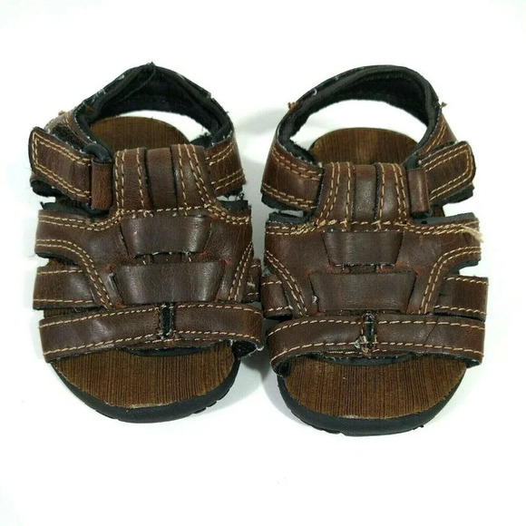 Beaver Creek Sandal Boys Baby Toddler Size 3 Brown - Picture 1 of 6